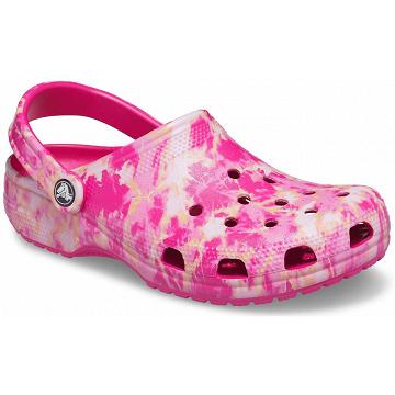 Crocs Classic Bleach Dye Klumpa Női Rózsaszín | HU 0114PJJQ